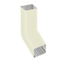 Колено трубы 76х102 (60°), RAL 9010 (белый)