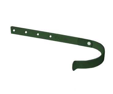 Держатель Желоба D125х320 (4 мм), RAL 6005 (зеленый мох)