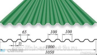 Профнастил для крыши С21 0,45 RAL6002 Зеленый лист