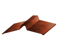 Планка конька плоского 150х150х2000х0,5 Cloudy, Anticato