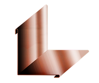 Планка угла внутреннего 115х115х2000х0,5 Agneta, Cuprum медный