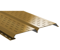 Металлический софит 15х240 перфорированный, Золотой дуб (текстурированный)