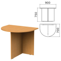 Стол приставной к столу для переговоров 640110 Монолит 900х700х750 мм бук бавария ПМ19.1