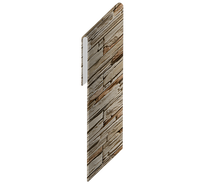 Планка завершающая Ecosteel 65x3000х0,5 Белый Камень глянцевый