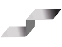 Планка Z-образная Оцинковка 32х15х3000х0,7 мм, Цинк