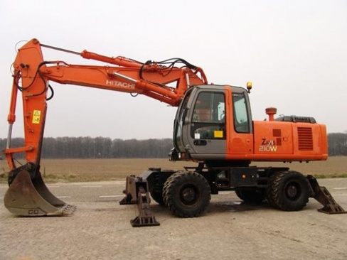 Аренда колесного экскаватора Hitachi ZX 210