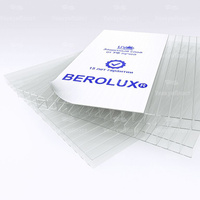 Сотовый поликарбонат 4 мм прозрачный 2100*12000 Berolux