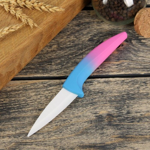Нож кухонный керамический Градиент 12,5 см розовый 1002859 x 1/60