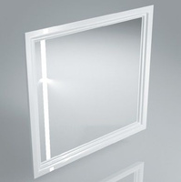 Панель с зеркалом POMPEI, 80 см белый, с LED подсветкой