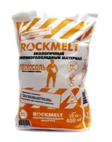 Пескосоль, 20 кг противогололедный материал Rockmelt для посыпания дорог