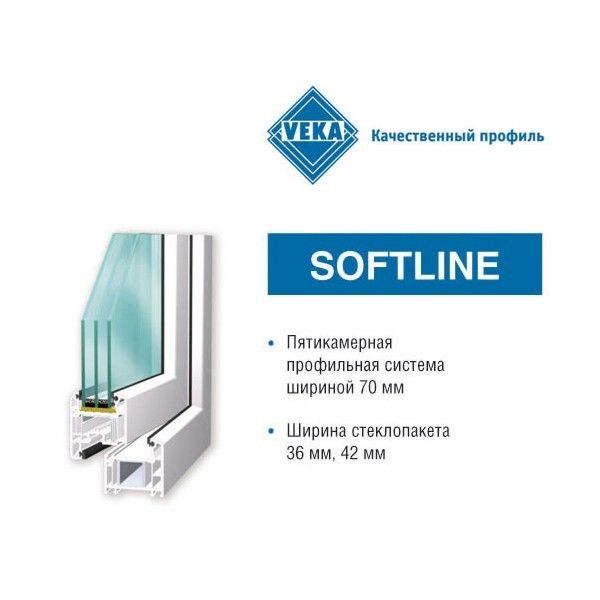 Veka softline 70 чертеж