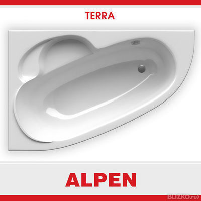 Ванна акриловая Alpen Terra 140*95*42L