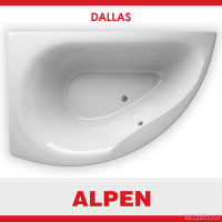 Ванна акриловая ALPEN DALLAS 160х105х47 см