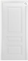 Дверь межкомнатная Трио Грейс В1, глухая, белая эмаль без патины