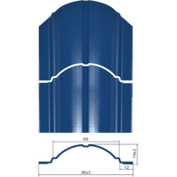 Штакетник Евроштакетник Европланка RAL 5005(Синий)