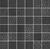 Керамогранит под бетон декор мозаичный 30х30 Про Дабл черный