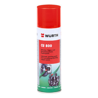 Спрей-смазка медная CU 800 Wurth (300 мл)