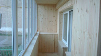 Остекление балконного блока алюминиевым профилем PROVEDAL