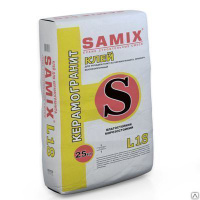 Клей плиточный керамогранит для тяжеловестных плит SAMIX L-18