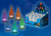 Фигурка на батарейках ULD-F620 RGB XMAS TREE SET12 Фигурка светодиодная на батарейках «Ёлочка» в составе набора из 12 шт