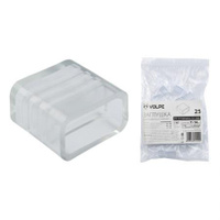 Зажим (заглушка) для ленты UCW-Q220 K12 CLEAR 025 POLYBAG Изолирующий зажим (заглушка) для светодиодной ленты 5050, 12-1