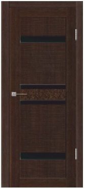 Дверь межкомнатная царговая с покрытием экошпон с 3D фрезеровкой Стелла