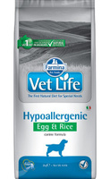 Сухой корм Фармина Vet Life Dog Hypoallergenic Egg & Rice 2 кг для собак