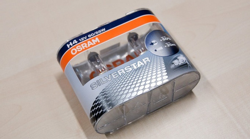 Лампа Osram H4 SVS 60/55W +50%