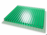 Сотовый поликарбонат 8 мм зеленый Novattro 2,1x6 м (12,6 кв,м), лист