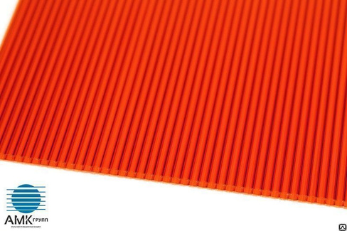 Сотовый поликарбонат Sellex Comfort | 6 мм | 2,1*6(12) м | красный от АМК-Групп