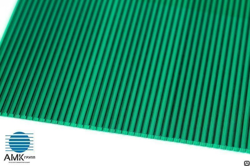 Сотовый поликарбонат Sellex Comfort | 6 мм | 2,1*6(12) м | зеленый от АМК-Групп