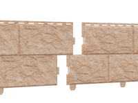 Сайдинг виниловый 3,0 м Ю-Пласт стоун-хаус Камень золотистый