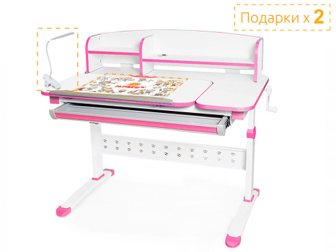 Парта Mealux BD-430 WP+полкаBD-430-2 MEALUX