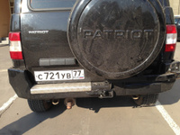 Силовой задний бампер на УАЗ Патриот до 2014г "Рысь"