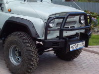 Бампер "Таран" УАЗ 469, Хантер перед (с кенгурином)