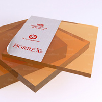 Монолитный поликарбонат Borrex 15 мм оранжевый 2050*3050