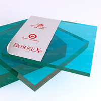 Монолитный поликарбонат Borrex 3 мм бирюза 2050*3050