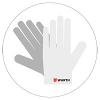 Предписывающий карантинный знак Wurth "Перчатки"