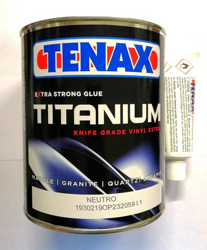 Полиэфирный клей Titanium Neutro прозрачный густой 1 л Tenax