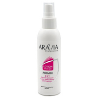 Лосьон 2 в 1 против вросших волос и для замедления роста волос с фруктовыми кислотами Aravia Professional
