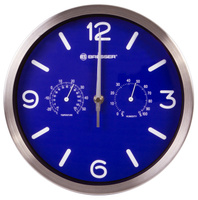 Bresser MyTime ND DCF Thermo/Hygro, 25 см, синие проекционные часы
