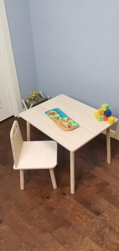 Комплект ростовой детской мебели Classic без покрытия