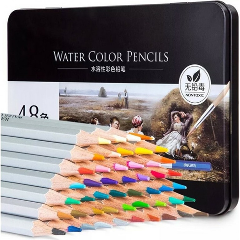 Акварельные цветные карандаши DELI Nuevo 6523