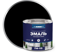 Эмаль ПФ-115 Черный 1,9 кг, Proremontt