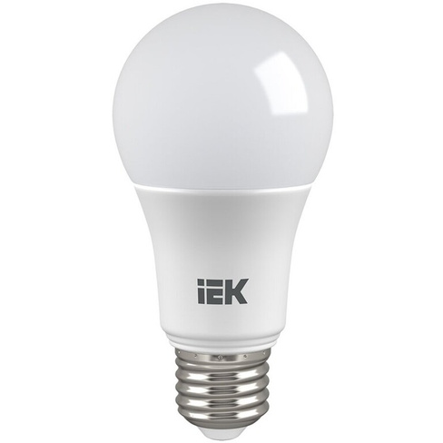 Лампа светодиодная E27, 11 Вт, 75 Вт, 230 В, груша, 3000 К, свет теплый белый, IEK, A60, LED