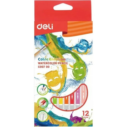 Акварельные цветные карандаши DELI Color Emotion EC00700