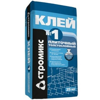 Клей плиточный СТРОМИКС №1 (толстослойный, 10-30 мм), 25 кг