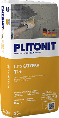 Штукатурка ПЛИТОНИТ Т1+, 25 кг