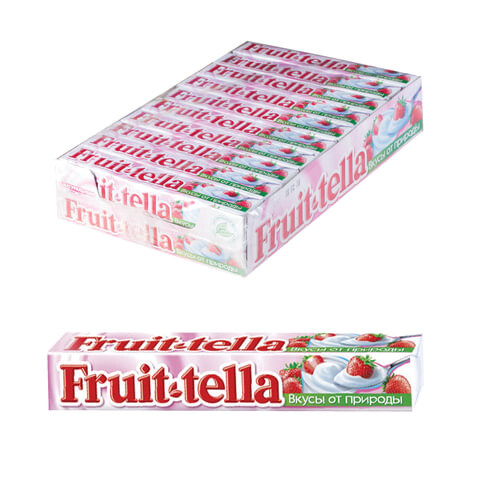 Жевательная конфета FRUITTELLA Фруттелла Клубничный йогурт 41 г 86785