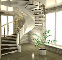 Установка винтовой лестницы в дом